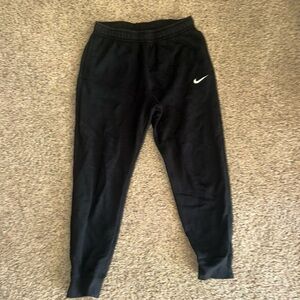 Nike Men’s Black Sweatpants with White Logo